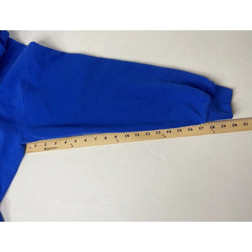 Playboy Mens Crewneck Sweatshirt Royal Blue Tonal Logo Graphic Fleece XL - Picture 6 of 9